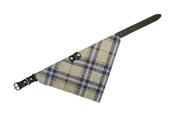 Hund - Nobby Læderhalsbånd m/tørklæde XS-S Brun - L74203-03
