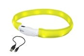 Hund - Nobby LED halsbånd bred VISIBLE L Gul - L77036