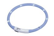 Hund - Nobby LED halsbånd Puppy lyseblå Ø 45 cm - L77033
