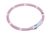 Hund - Nobby LED halsbånd Puppy pink Ø 45 cm - L77032