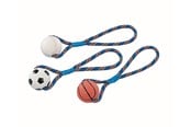 Hund - Nobby Gummi bold med reb 8 cm - L79030