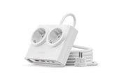 Strømkabel (ekstern) - ORICO PDC25 25W 6in1 Power Strip 2x AC + 2x USB-A + 2x USB-C - White - PDC25-2A2U2C-EU-WH-EP-HU