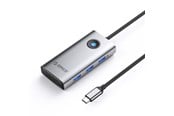 USB-hub - ORICO PW11 6in1 USB-C Docking Station 3x USB-A 3.0 1x USB-C PD 100W 1x HDMI 4K 30Hz 1x RJ45 2.5G Ethernet - Gray USB-hub - USB 3.0 - 6 porter - Grå - PW11-6P25R-GY-BP