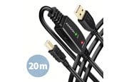 USB - AXAGON ADR-220B USB 2.0 A-M -> B-M aktiv tilkoblings-/repeaterkabel 20m - Kabel - Digital/Data USB-kabel - ADR-220B