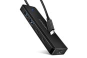 USB-hub - AXAGON HUE-C2C grensesnitthub USB-hub - 4 porter - Svart - HUE-C2C