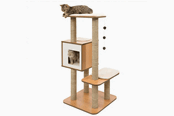 Katt - Catit Vesper Kradsetræ V-High Base Valnød 56 x 56 x 121 - 022517520451