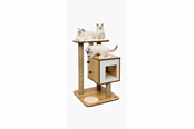 Katt - Catit Vesper Kradsetræ V-Base Valnød 56 x 56 x 84.5 cm. - 022517520420