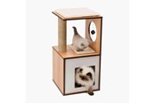 Katt - Catit Vesper V-box Small Valnøtt 37 x 37 x 72,5 cm - 022517520758