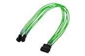 Strømkabel (intern) - Nanoxia - fan power adapter - 3 PIN internal power to 4 pin internal power (fan only) - 30 cm - NX42A30NG