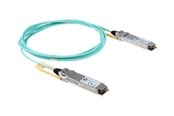 Nettverkskabel - LevelOne 100GBase-AOC direct attach cable - 3 m - Blå - 3m - AOC-0503