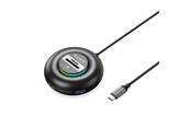 USB-hub - ORICO YXR5-C3 RGB USB Hub 4-Port USB-A 3.0 with SD and microSD Reader 1.8m - Black USB-hub - USB 3.0 - Svart - YKR5-C3-18-BK-BP