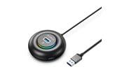 USB-hub - ORICO YXR4-U3 RGB USB Hub 4-Port USB-A 3.0 with Audio/Microphone Port 0.3m - Black USB-hub - USB 3.0 - 4 porter - Svart - YXR4-U3-03-BK-BP
