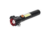 Smarthus - Wozinsky WLR-31 5W 500lm CREE 3-in-1 Multifunction Flashlight with Glass Breaker and Seat Belt Cutter - Black - 5907769388941