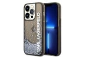 Mobil - Deksel og etui - Karl Lagerfeld Liquid Glitter Elong case for iPhone 14 Pro - black - 3666339091569