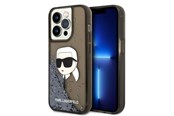 Mobil - Deksel og etui - Karl Lagerfeld KLHCP14LLNKHCK iPhone 14 Pro 6.1" black/black hardcase Glitter Karl Head - 3666339086824