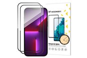 Mobil - Beskyttelsesglass - Wozinsky 2 stk. herdet glass Case Friendly Full Glue iPhone 15 Pro Max - svart - 9145576280294