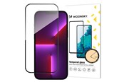 Mobil - Beskyttelsesglass - Wozinsky Herdet glass i fullskjerm med ramme Case Friendly  Full Glue iPhone 15 Pro - svart - 9145576280324
