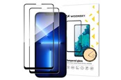 Mobil - Beskyttelsesglass - Wozinsky sett med 2x Herdet glass dekselvennlig iPhone 14 Max / 13 Pro Max svart - 5907769310423