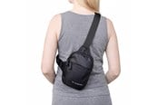 Sport & Fitness - Wozinsky WMS-W1 Unisex mini skulderveske vanntett med to rom for telefon - Svart - 5907769385032