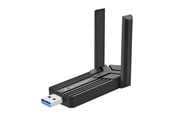 Nettverksadapter - Wozinsky WAX-1800 Dual-Band trådløs USB 3.0 WiFi 6-adapter - Svart - 5907769387388