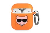 Mobil - Andre tilbehør - Karl Lagerfeld Choupette case for AirPods 1/2 - orange - 3666339009281