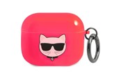 Mobil - Andre tilbehør - Karl Lagerfeld Choupette Case for AirPods 3 - Pink - 3666339009335