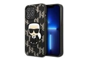 Mobil - Deksel og etui - Karl Lagerfeld KLHCP13LPMNIKBK iPhone 13 Pro / 13 6.1" hardcase black/black Monogram Ikonik Patch - 3666339049386