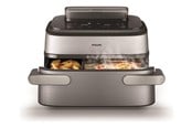 Andre kjøkkenapparater - Philips 5000 Series NA565 - double hot air fryer - silver/black - NA565/02