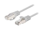 Nettverkskabel - Lanberg patch cable - 1 m - grey RAL 7035 - Grå - PCF6-20CC-0100-S