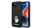 Mobil - Deksel og etui - Karl Lagerfeld Silicone Choupette case for iPhone 14 Plus - black - 3666339086732