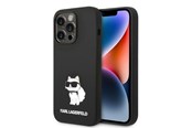 Mobil - Deksel og etui - Karl Lagerfeld Silicone Choupette case for iPhone 14 Pro Max - black - 3666339086756