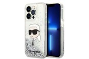 Mobil - Deksel og etui - Karl Lagerfeld KLHCP14LLNKHCH iPhone 14 Pro 6.1" silver/silver hardcase Glitter Karl Head - 3666339086862