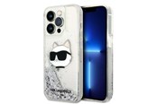 Mobil - Deksel og etui - Karl Lagerfeld KLHCP14XLNHCS iPhone 14 Pro Max 6.7" silver/silver hardcase Glitter Choupette Head - 3666339086954