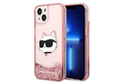Mobil - Deksel og etui - Karl Lagerfeld Glitter Choupette Head case for iPhone 14 Plus - pink - KLHCP14MLNCHCP