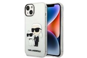 Mobil - Deksel og etui - Karl Lagerfeld Glitter Karl&Choupette case for iPhone 14 Plus - transparent - 3666339087258