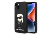 Mobil - Deksel og etui - Karl Lagerfeld KLHMP14MSNIKBCK iPhone 14 Plus 6.7" hardcase black/black Silicone Ikonik Magsafe - 3666339087692