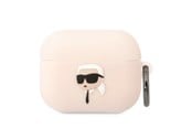 Mobil - Andre tilbehør - Karl Lagerfeld KLAPRUNIKP AirPods Pro cover pink/pink Silicone Karl Head 3D - 3666339087876