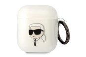 Mobil - Andre tilbehør - Karl Lagerfeld KLA2HNIKTCT AirPods 1/2 cover transparent Karl`s Head - 3666339087982