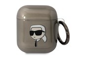 Mobil - Andre tilbehør - Karl Lagerfeld KLA2HNIKTCK AirPods 1/2 cover black/black Karl`s Head - 3666339088019