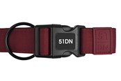 Hund - 51 Degrees North 51 - Wanderful - Collar - Nylon - Flat - Burgundy - 51AWFCL5203