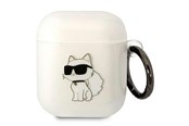 Mobil - Andre tilbehør - Karl Lagerfeld KLA2HNCHTCT Airpods 1/2 cover transparent Ikonik Choupette - 3666339088040