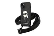 Mobil - Deksel og etui - Karl Lagerfeld KLHCP14SSTKMK iPhone 14 6.1" black/black hardcase Monogram Ikonik Patch - 3666339098650