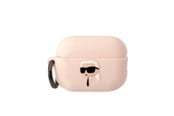 Mobil - Deksel og etui - Karl Lagerfeld KLAP2RUNIKP AirPods Pro 2 cover pink/pink Silicone Karl Head 3D - 3666339099251