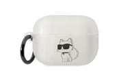 Mobil - Andre tilbehør - Karl Lagerfeld KLAP2HNCHTCT Airpods Pro 2 cover transparent Ikonik Choupette - 3666339099312