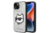 Mobil - Deksel og etui - Karl Lagerfeld KLHCP14SG2CPS iPhone 14 6.1" silver/silver hardcase Glitter Choupette Patch - 3666339099435
