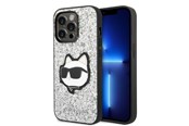 Mobil - Deksel og etui - Karl Lagerfeld KLHCP14XG2CPS iPhone 14 Pro Max 6.7" silver/silver hardcase Glitter Choupette Patch - 3666339099466