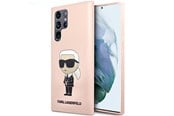Mobil - Deksel og etui - Karl Lagerfeld KLHCS23LSNIKBCP Sam S23 S918 Ultra hardcase pink/pink Silicone Ikonik - 3666339117634