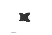 Veggmontering, AV-braketter & AV-møbler - Neomounts WL85-515BL16 mounting kit - for flat panel - rotatable - black - Max 50 kg - recommended for 75" - WL85-515BL16