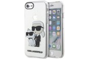 Mobil - Deksel og etui - Karl Lagerfeld KLHCI8HNKCTGT iPhone 7/8/ SE 2020 / SE 2022 transparent hardcase Gliter Karl&Choupette - 3666339118822