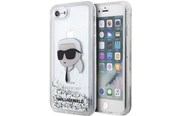 Mobil - Deksel og etui - Karl Lagerfeld KLHCI8LNKHCH iPhone 7/8/ SE 2020/2022 silver/silver hardcase Glitter Karl Head - 3666339118860